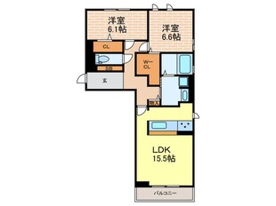 ウエスティー夙川の物件間取画像